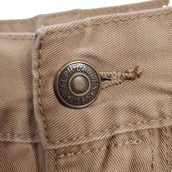 Polo Ralph Lauren Mens Size 38/30 Pants Classic Straight 650 Chino Khaki Tan - Picture 9 of 13